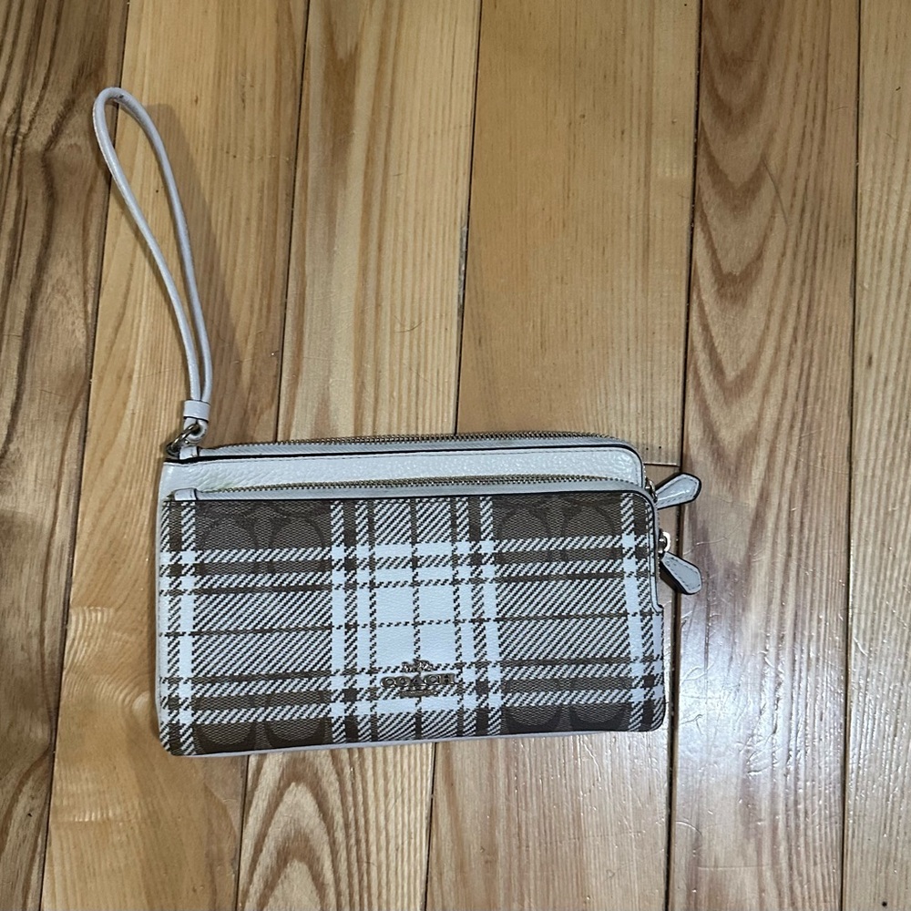 Large authentic Coach wristlet